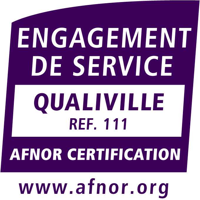 logo certification Qualiville violet